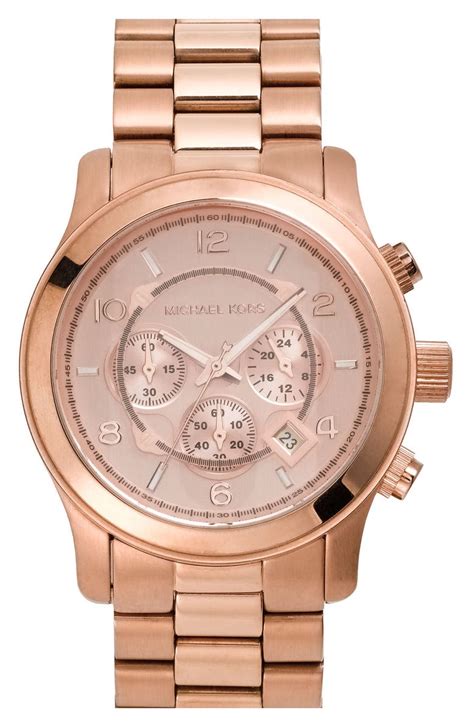 michael kors watch rose gold nordstrom|rose gold mk watch cheap.